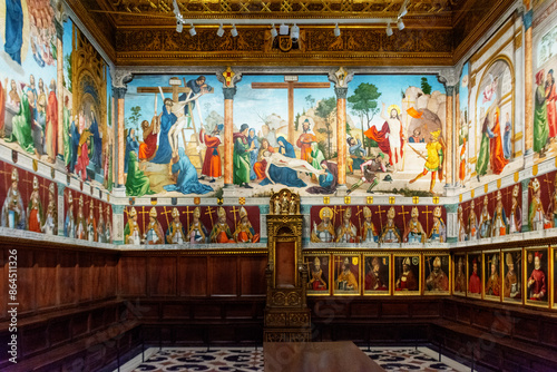 Tableau sur toile Sala capitular de la catedral de Toledo, España