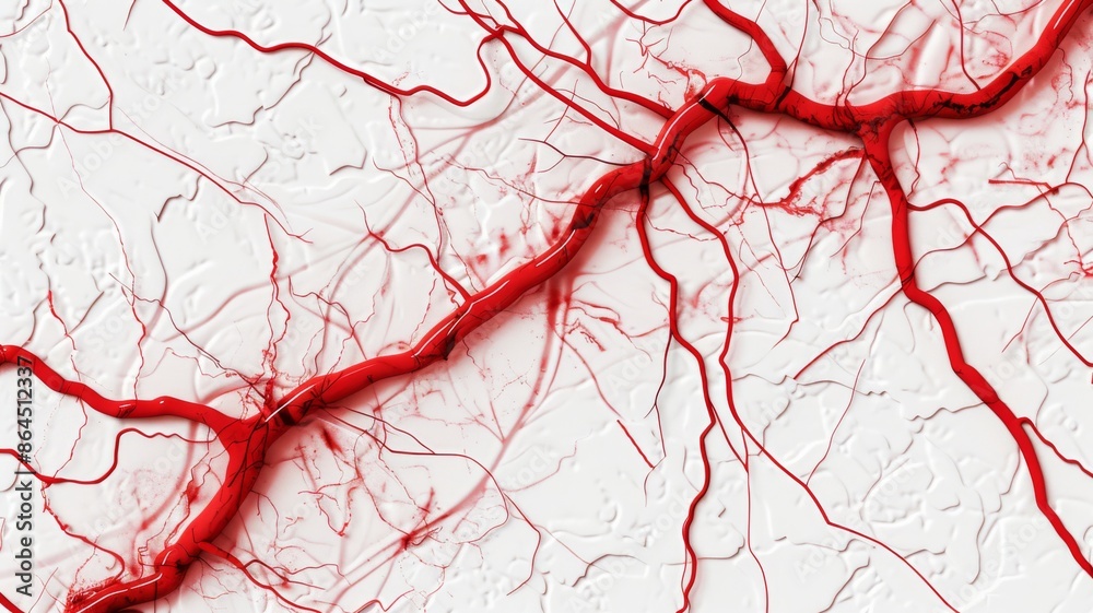 Fototapeta premium red veins
