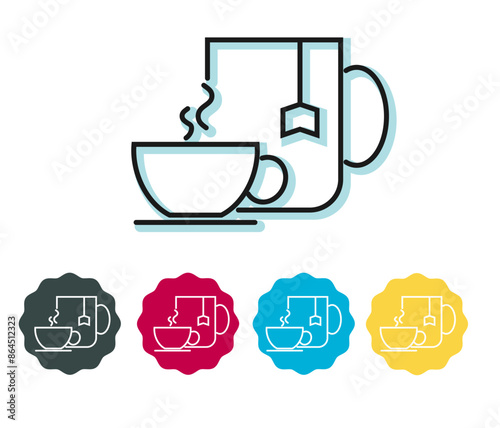 Cup of Tea in Cafe - Stock Icon