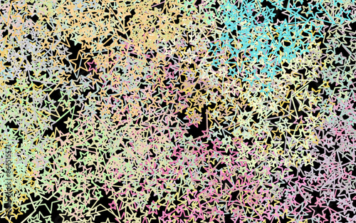 Dark Multicolor vector backdrop with small and big stars.