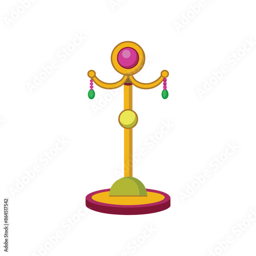 jewelry stand vector