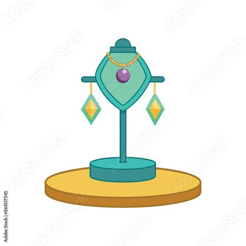 jewelry stand vector