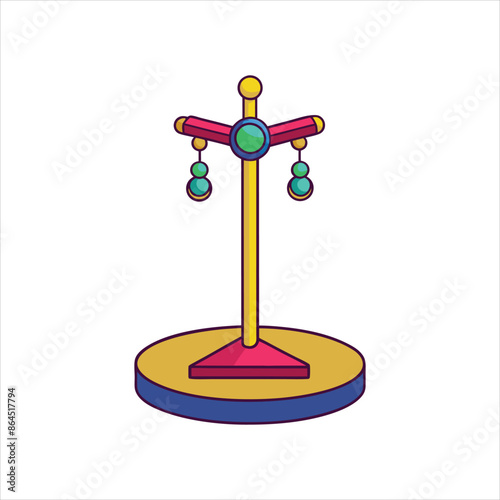 jewelry stand vector