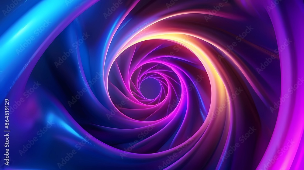 Abstract Flowing Glowing Spiral Lines of Vibrant Neon Colors On Dark Color Gradient in Dynamic Curved Patterns Background Abstract Flowing Glowing Spiral Lines of Vibrant Neon Colors On Dark Color Gradient in Dynamic Curved Patterns Background