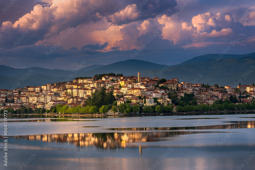 view of the city of Kastoria view of the city of Kastoria