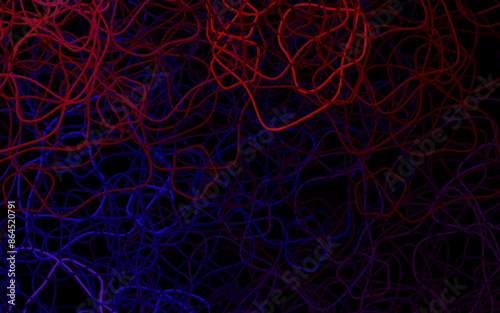 Dark Pink, Yellow vector template with chaotic shapes.