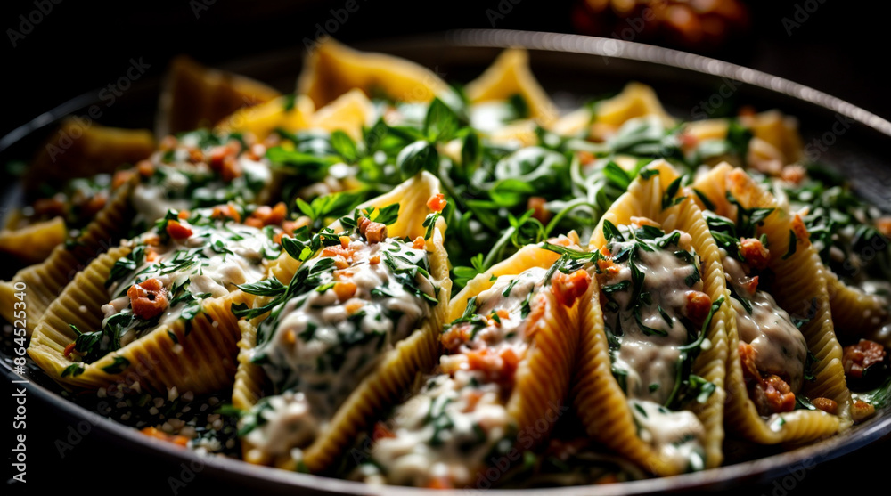 Spinach and Ricotta Stuffed Pasta Shells Spinach and Ricotta Stuffed Pasta Shells