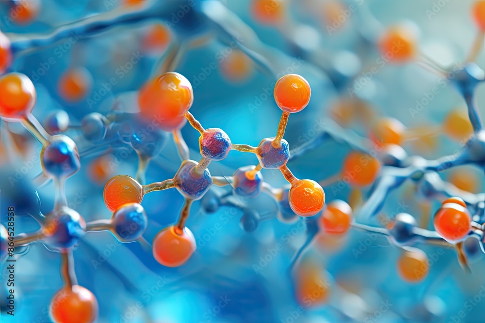 a group of colorful balls and a wire frame, Investigate the behavior of transition metal complexes a group of colorful balls and a wire frame, Investigate the behavior of transition metal complexes