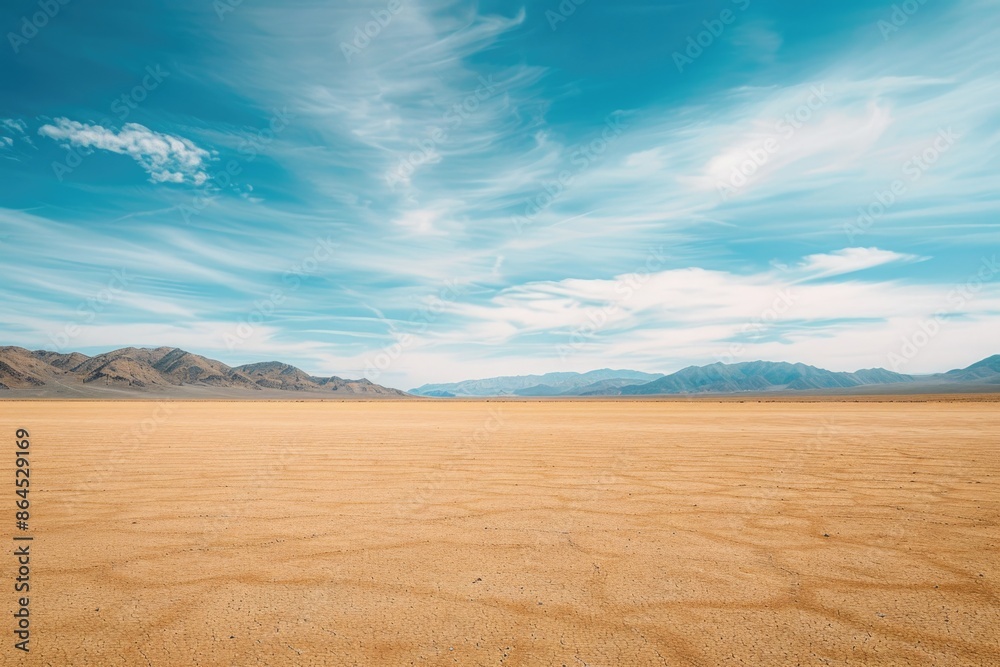 Fototapeta premium Desert Landscape with Clouds
