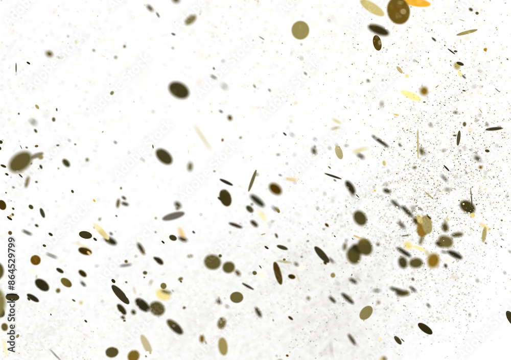 Multicolored confetti on white Multicolored confetti on white