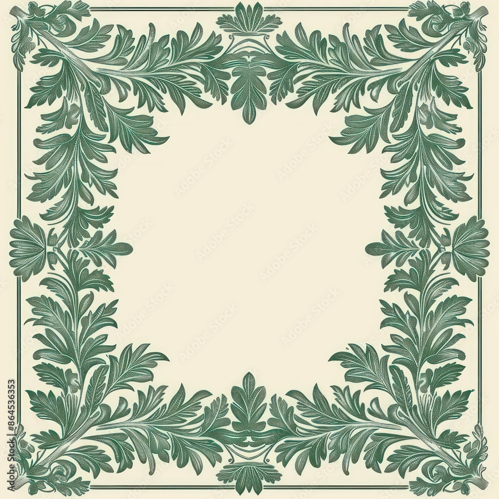 A sophisticated Edwardianera border with detailed patterns, perfect for a vintage banner with ample copy space A sophisticated Edwardianera border with detailed patterns, perfect for a vintage banner with ample copy space