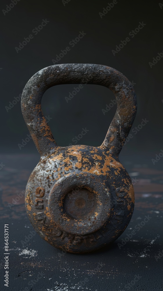 Rusty kettlebell close-up Rusty kettlebell close-up