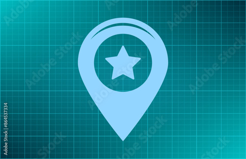 Vector illustration blue background