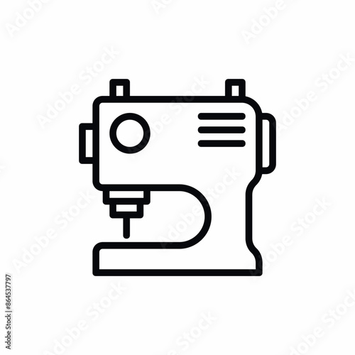 sewing machine fabric clothes icon