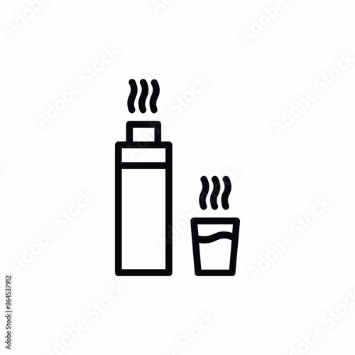 thermos tea coffee flask icon