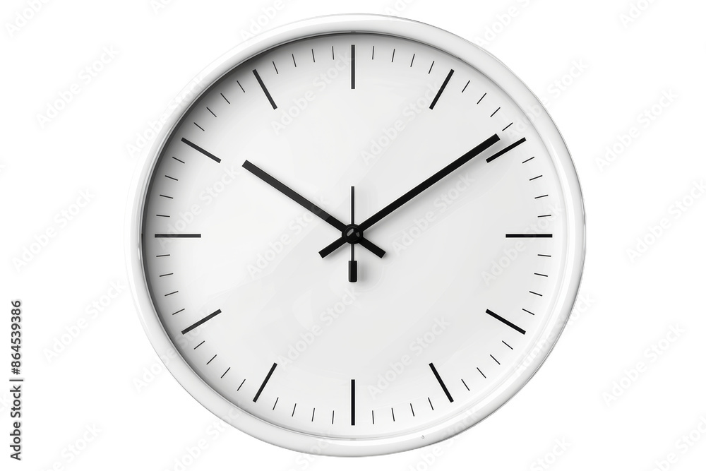 White Wall Clock With Black Hands White Wall Clock With Black Hands