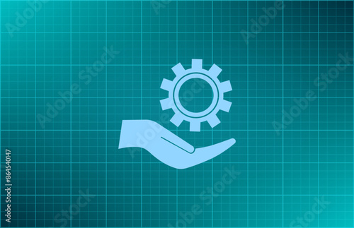 Vector illustration blue background
