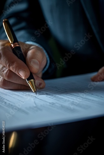 businessman signing an agreement Generative AI