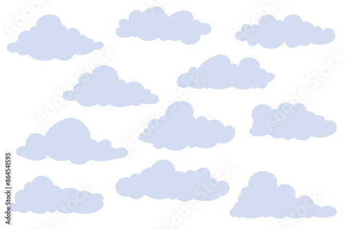 cumulus clouds collection