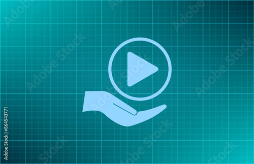 Vector illustration blue background