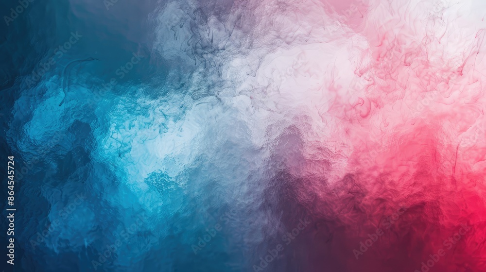 Naklejka premium Vibrant grainy background blue red white abstract noise texture color gradient backdrop header poster banner design