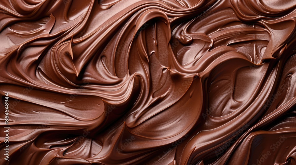 Abstract pattern made of chocolate isolated on white background Abstract pattern made of chocolate isolated on white background