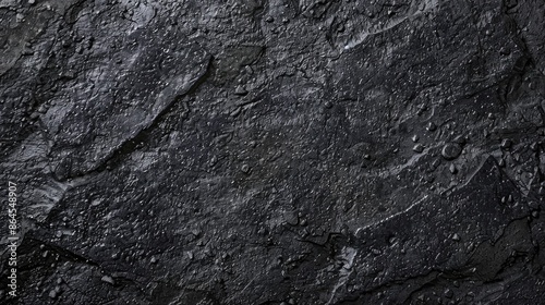 Black or dark gray rough grainy stone texture background