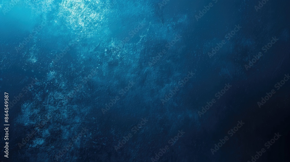Obraz premium Blue grainy gradient background, noise texture effect, dark abstract web banner design, copy space