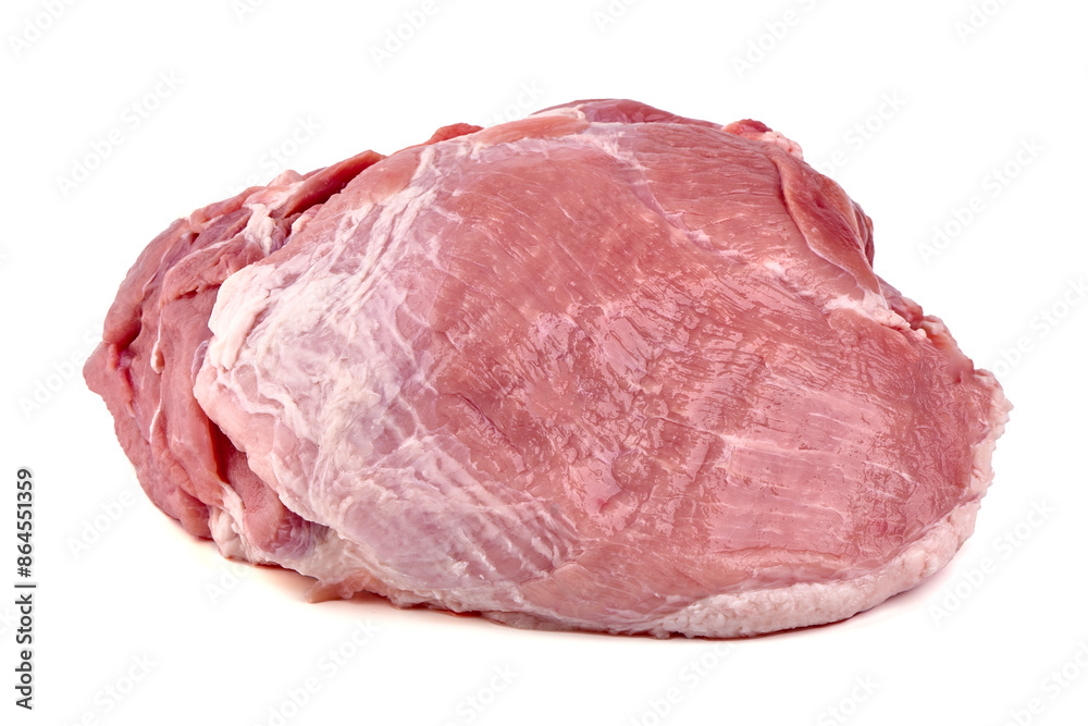 Chilled pork ham, isolated on white background. High resolution image. Chilled pork ham, isolated on white background. High resolution image.