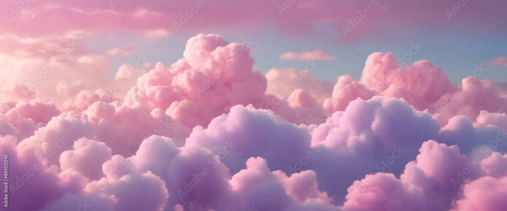 cotton candy fluffy clouds, fantasy sky blue purple pink colors cotton candy fluffy clouds, fantasy sky blue purple pink colors