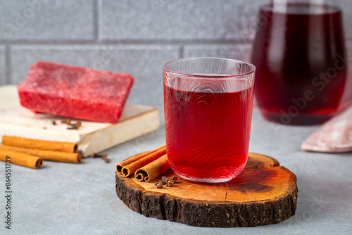 Kizilcik or Kizamik Sekeri - Red Sugar used for Lohusa Sherbet. photo