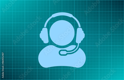 Vector illustration blue background