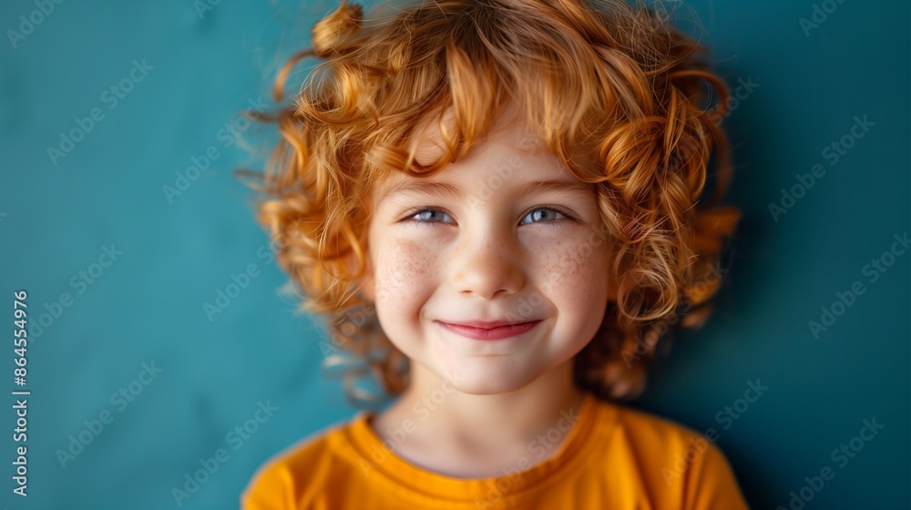 A child winking playfully with a mischievous smile, against a lively teal background. A child winking playfully with a mischievous smile, against a lively teal background.