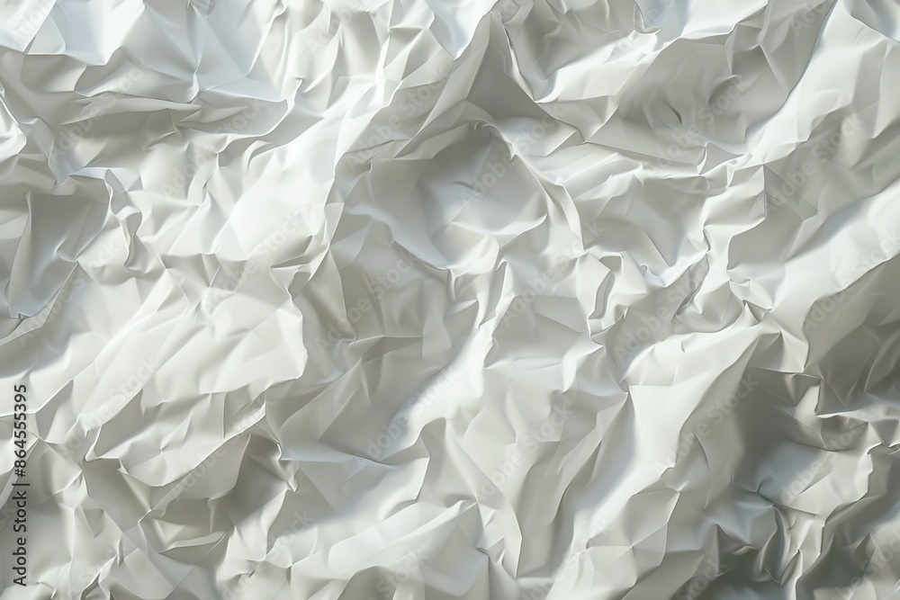 Obraz premium Crumpled white paper texture