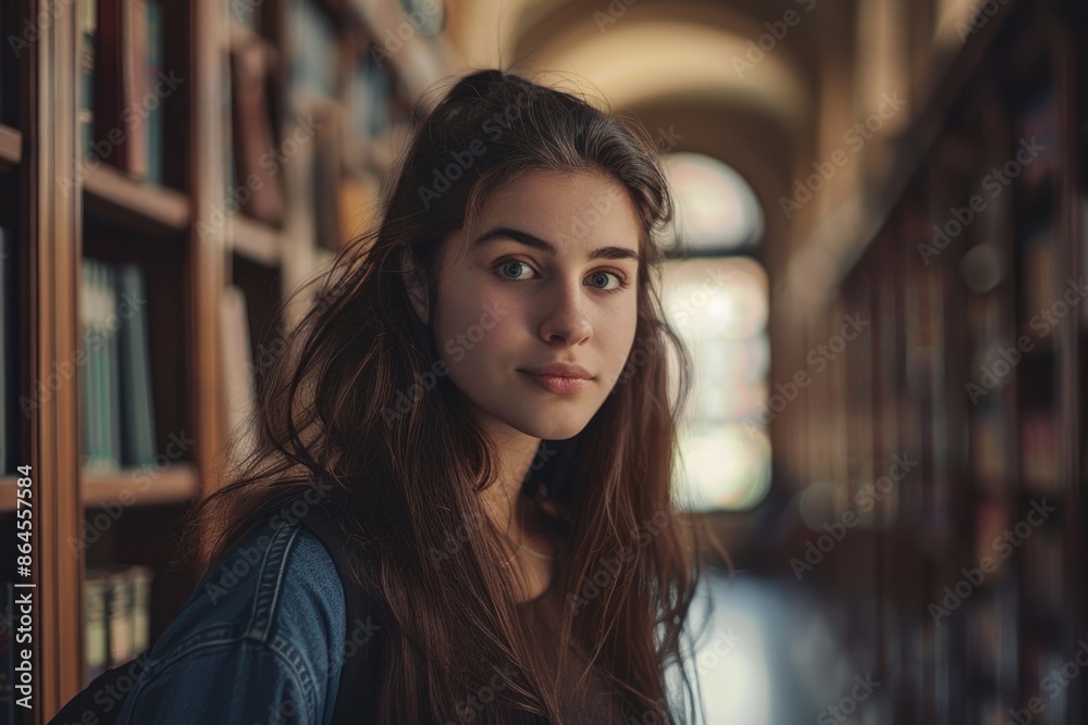 Full length portrait of a beautiful female student Full length portrait of a beautiful female student