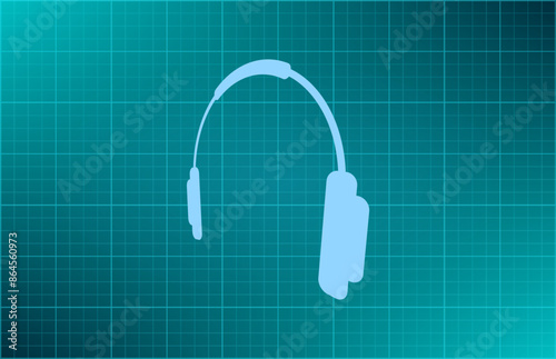 Vector illustration blue background