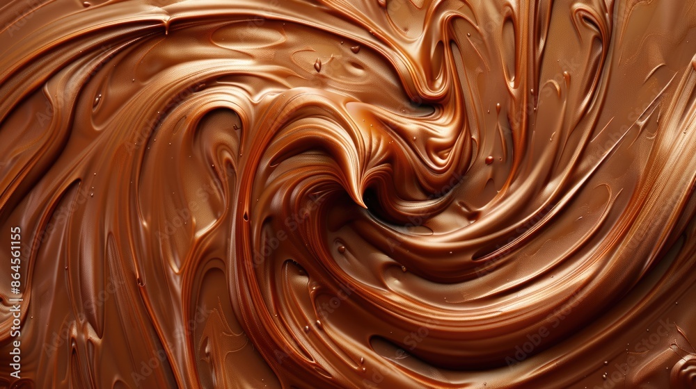 Chocolate swirl background pattern repeated multiple times.