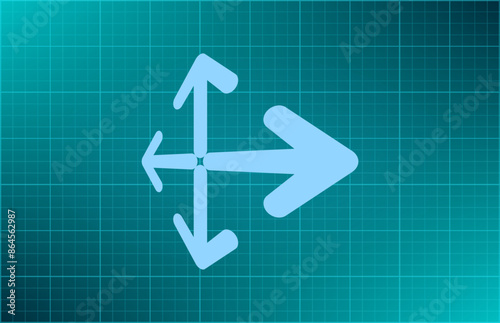Vector illustration blue background