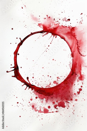 Blood spatter on surface