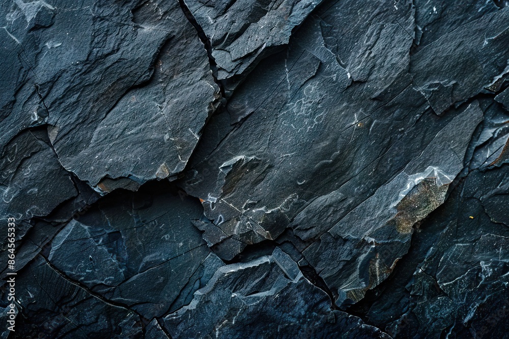 Panorama of Dark grey black slate background or texture. Black granite slabs background