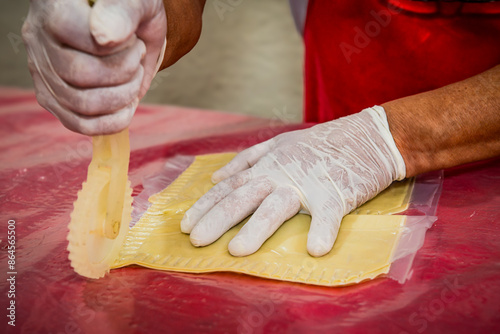 preparação do pastel