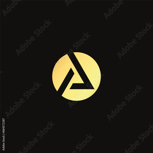 Vector premium monogram letter A logo design