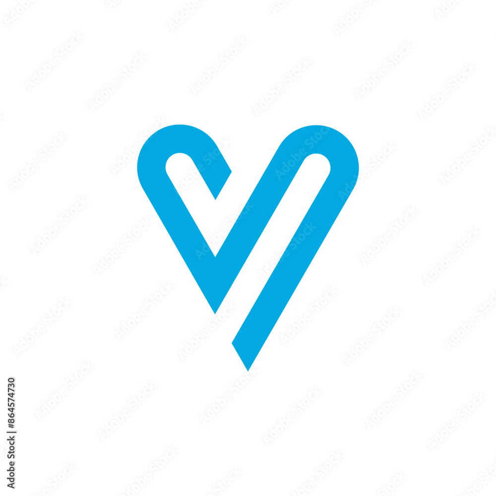heart logo V heart logo V