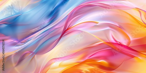 Wallpaper Mural Abstract fluid gradient background with vibrant colors and smooth flowing textures Torontodigital.ca