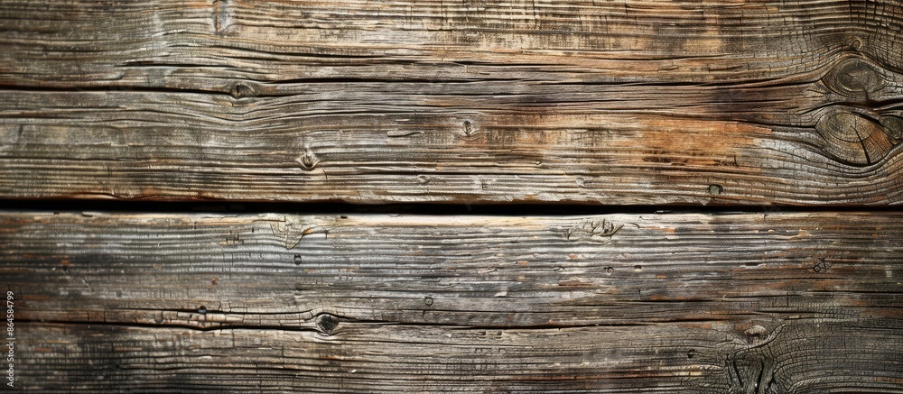 Fototapeta premium A weathered wooden texture with ample copy space image.