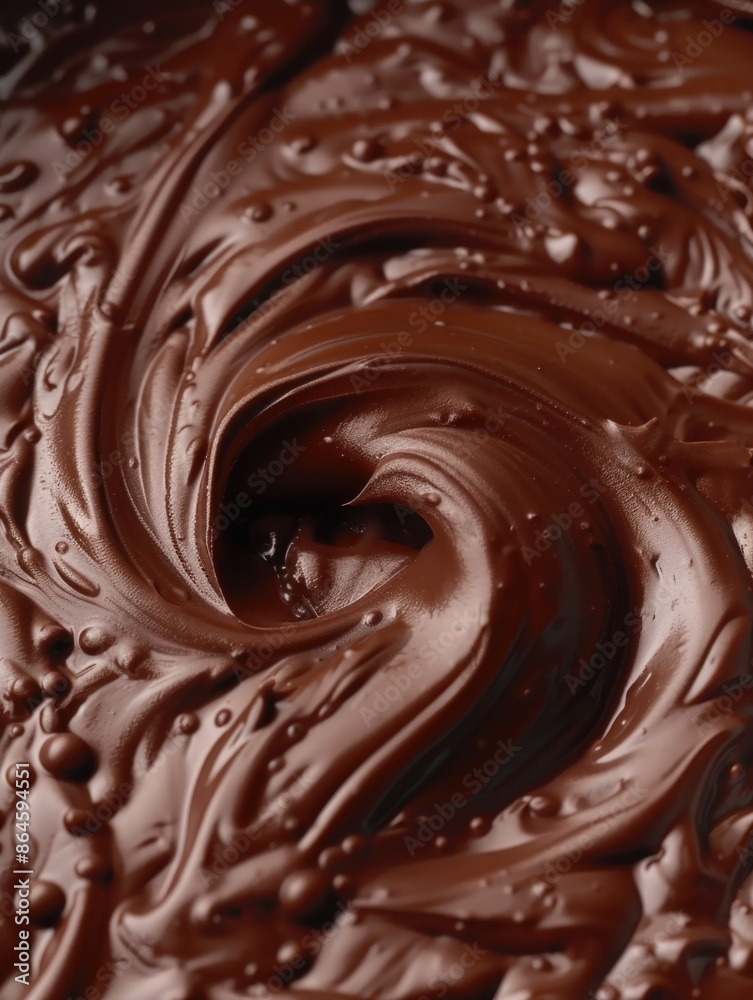 Chocolate Swirl Close Up Chocolate Swirl Close Up