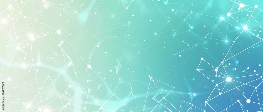 Abstract Vector Picture. Geometric Triangles in Mint Gradient Colors Abstract Vector Picture. Geometric Triangles in Mint Gradient Colors