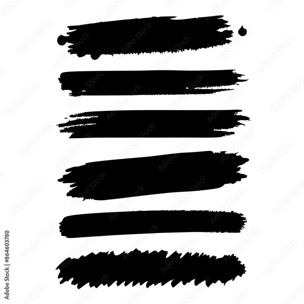 Vector collection of grunge brush strokes (2) Vector collection of grunge brush strokes (2)