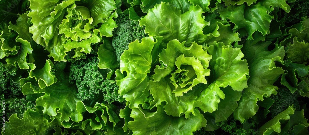 Eco-friendly garden-grown lettuce leaf from the harvest season; perfect for a copy space image.
