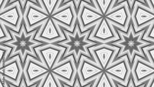Kaleidoscope sequence pattern motion graphic background,  seamless looping. 4k video